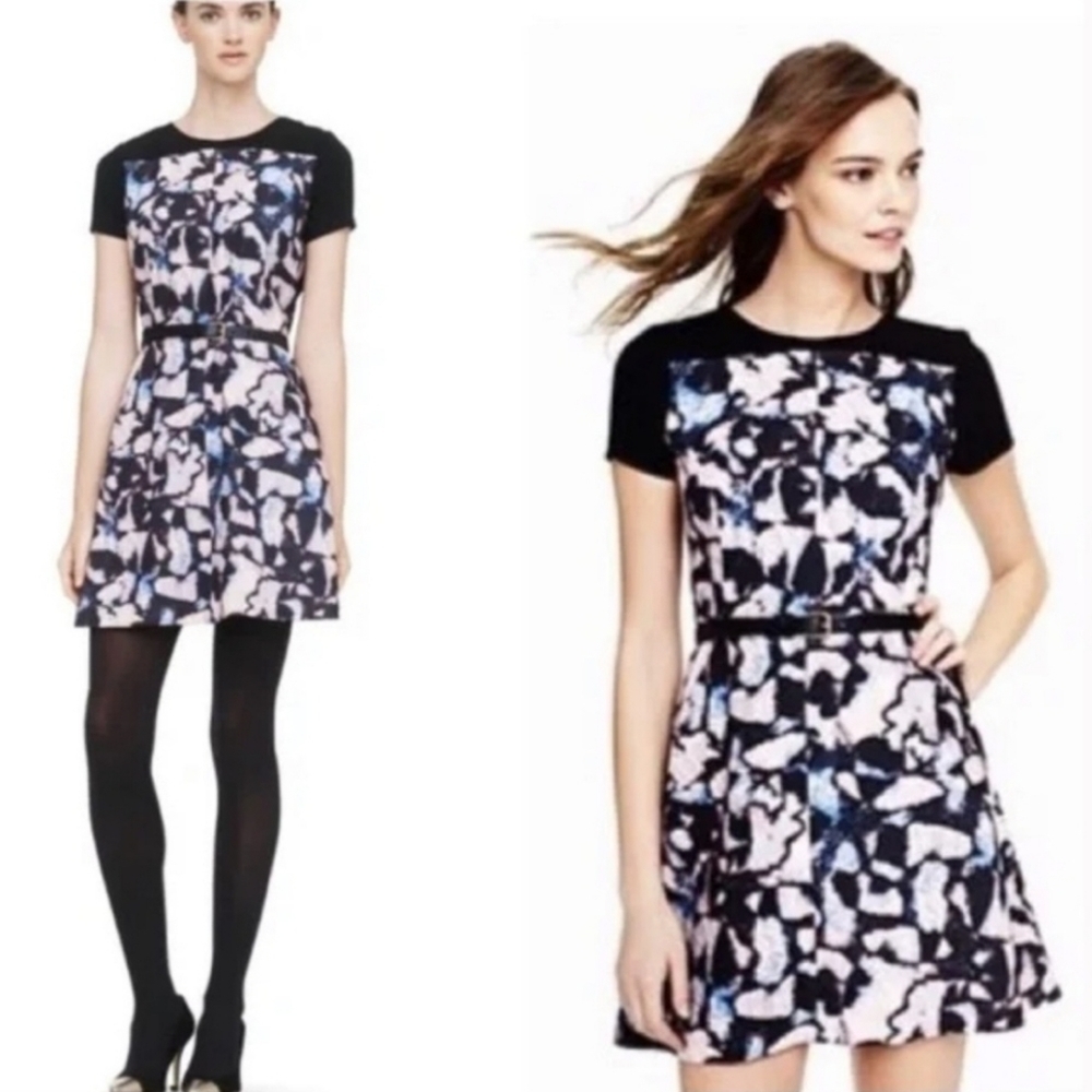 Floral Print Short Sleeve Dress